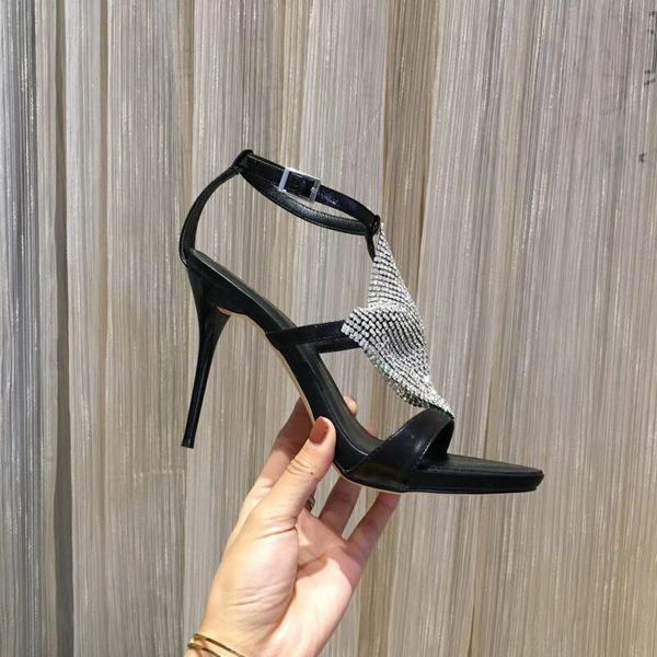 sandal tied cross mode t-bar stiletto leap from foot open gold silver strass gladiator high heeled sandals women summer shoes, Black
sandal tied cross mode t-bar stiletto leap from foot open gold silver strass gladiator high heeled sandals women summer shoes, Black