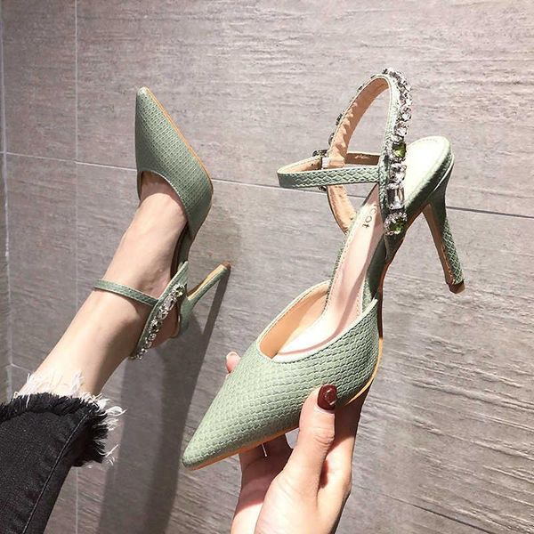sandals 2021 summer european style fashion pointed stiletto heel with rhinestones bright diamonds snake pattern high heels, Black
sandals 2021 summer european style fashion pointed stiletto heel with rhinestones bright diamonds snake pattern high heels, Black