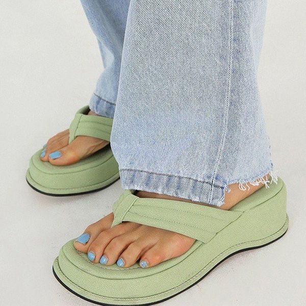 slippers lucyever summer comfort platform women solid color thick bottom casual flip flop woman non-slip clip toe beach shoes pri9, Black
slippers lucyever summer comfort platform women solid color thick bottom casual flip flop woman non-slip clip toe beach shoes pri9, Black