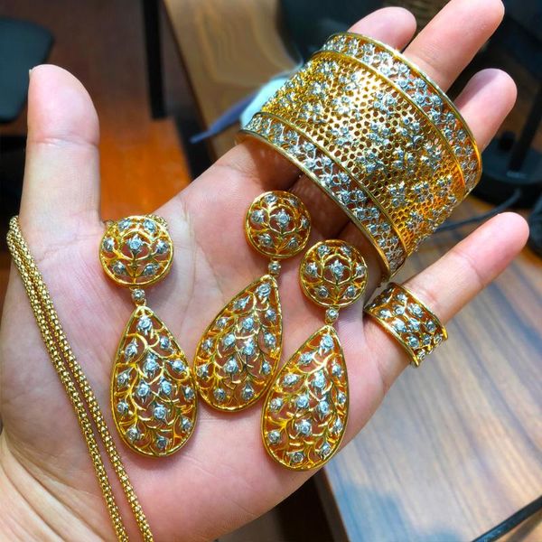 earrings & necklace missvikki luxury gorgeous bangle jewelry set for noble women wedding party show high quality, Silver
earrings & necklace missvikki luxury gorgeous bangle jewelry set for noble women wedding party show high quality, Silver