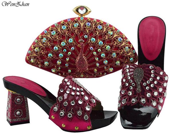 dress shoes nigerian party shoe and bag sets with crystal italian high heel matching bags for fashion women fuchsia b811-24, Black
dress shoes nigerian party shoe and bag sets with crystal italian high heel matching bags for fashion women fuchsia b811-24, Black