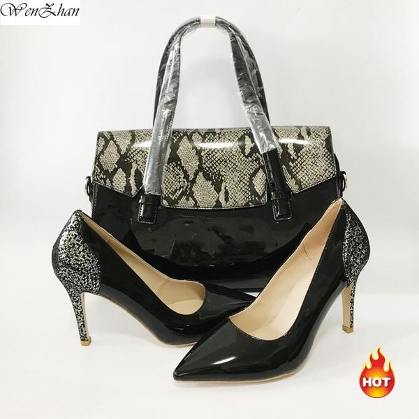 dress shoes grade with matching bag set style 10cm high heel fashion soft pointed and bags for any occasion wenzhan a15-30, Black
dress shoes grade with matching bag set style 10cm high heel fashion soft pointed and bags for any occasion wenzhan a15-30, Black