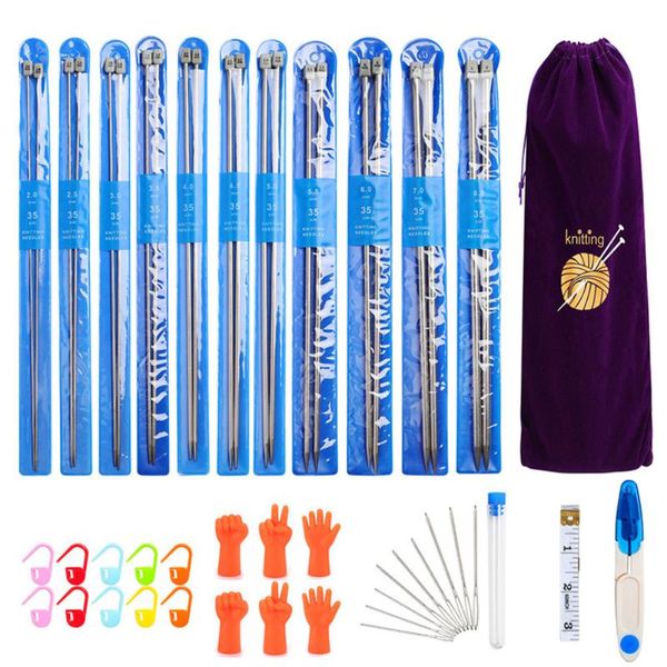 sewing notions & tools 22pcs knitting needles set - 11 pairs hollow stainless steel single pointed sweater needle kit clothes diy, Black
sewing notions & tools 22pcs knitting needles set - 11 pairs hollow stainless steel single pointed sweater needle kit clothes diy, Black