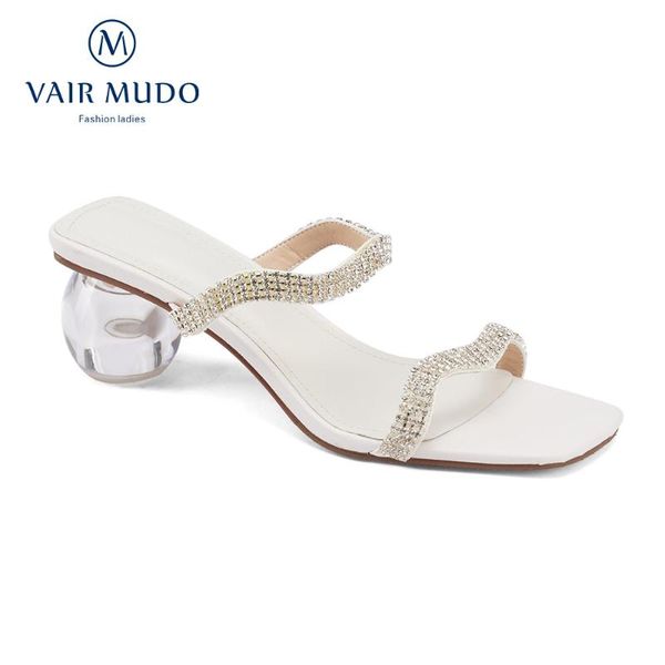 slippers vair mudo women slides shoes highthick heels round toe mary janes white casual summer elegant concise bling lt89l, Black
slippers vair mudo women slides shoes highthick heels round toe mary janes white casual summer elegant concise bling lt89l, Black