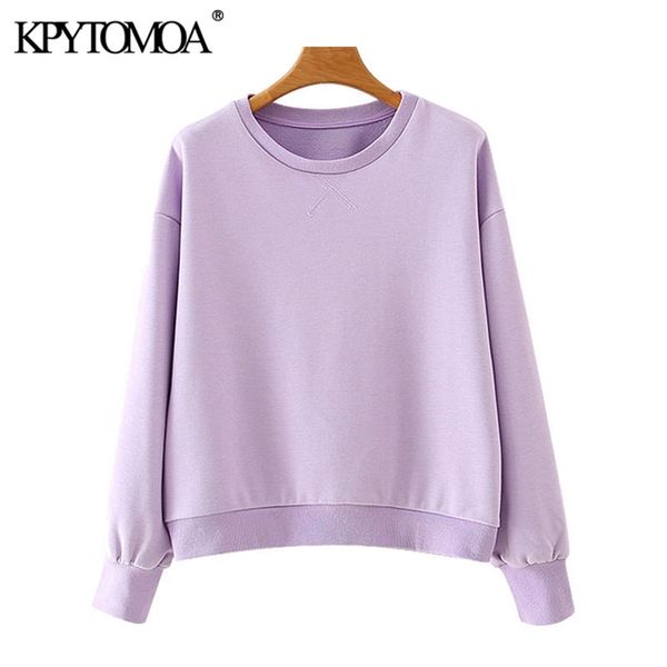 women fashion loose basic solid sweatshirts vintage o neck long sleeve female pullovers chic 210420, Black
women fashion loose basic solid sweatshirts vintage o neck long sleeve female pullovers chic 210420, Black