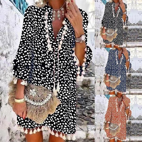casual dresses women’s plus size fashion summer dress women three-quarter sleeve boho floral printed tassel v-neck mini sundress, Black;gray
casual dresses women’s plus size fashion summer dress women three-quarter sleeve boho floral printed tassel v-neck mini sundress, Black;gray