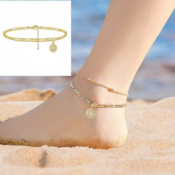 anklets sun flower shape letter initial anklet bracelet zircon figaro chain for women leg jewelry beach accessories, Red;blue
anklets sun flower shape letter initial anklet bracelet zircon figaro chain for women leg jewelry beach accessories, Red;blue
