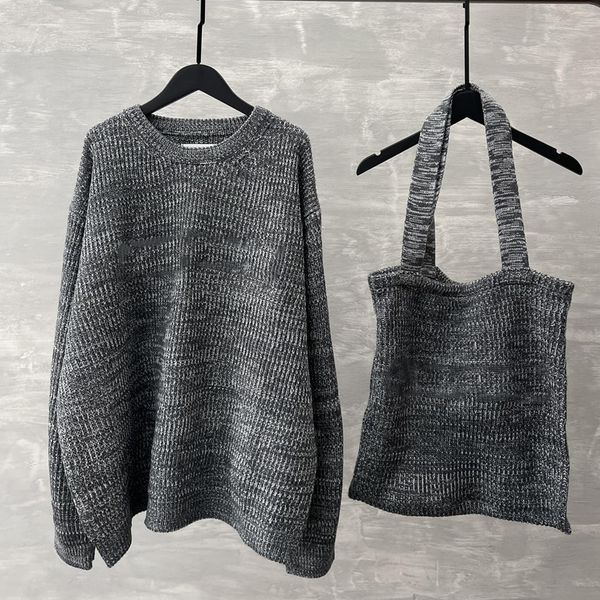 oversize grey womens sweater & bag kit minimalism style pullover fashion street kintted sweaters 15560, White;black
oversize grey womens sweater & bag kit minimalism style pullover fashion street kintted sweaters 15560, White;black