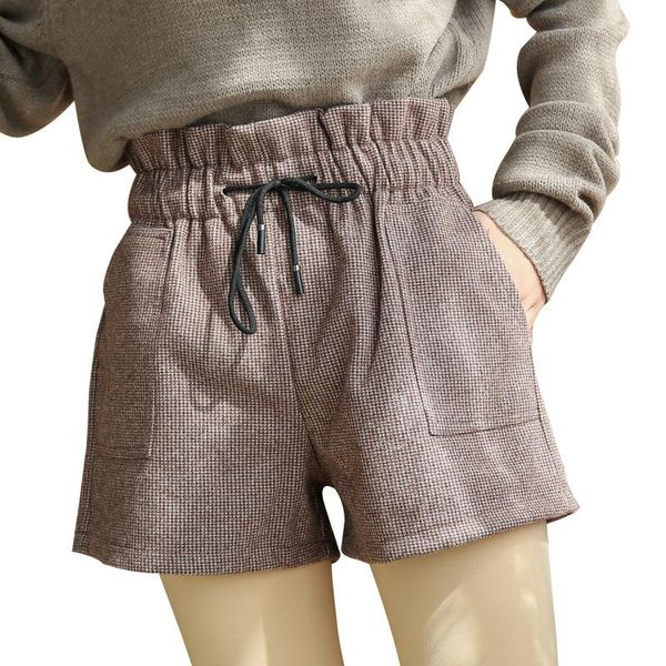 women's shorts 2021 autumn winter houndstooth woolen for girls high waist drawstring loose wide leg short trousers b416, White;black
women's shorts 2021 autumn winter houndstooth woolen for girls high waist drawstring loose wide leg short trousers b416, White;black