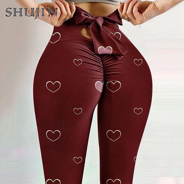 women's leggings shujin bow tie women gym high waist sports pants workout running leggins fitness mujer, Black 
women's leggings shujin bow tie women gym high waist sports pants workout running leggins fitness mujer, Black