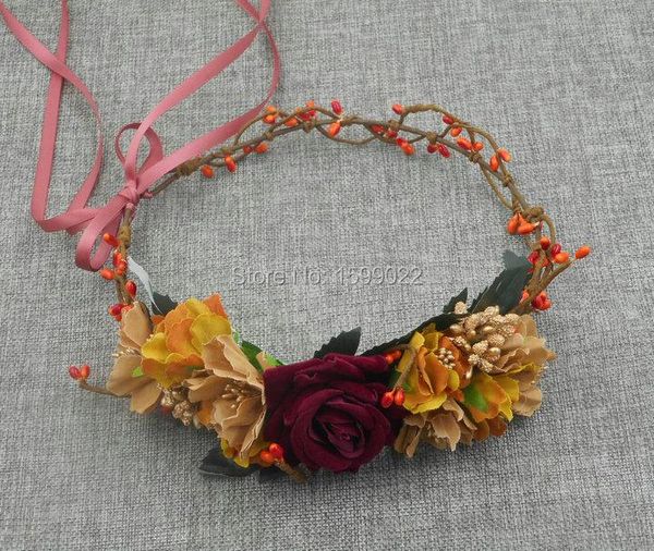 hair clips & barrettes vintage bride flower crown coffee brown burgundy gold fall theme wedding rose headpiece pography accesso, Golden;silver
hair clips & barrettes vintage bride flower crown coffee brown burgundy gold fall theme wedding rose headpiece pography accesso, Golden;silver