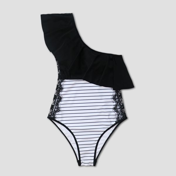 2021 new lace swimsuit women swimwear striped piece monokini padded swim bodysuit bathing suit one shoulder beach wearing
2021 new lace swimsuit women swimwear striped piece monokini padded swim bodysuit bathing suit one shoulder beach wearing