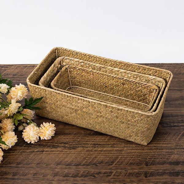 storage baskets hand-woven basket cosmetic toys clothes fruit bread snack bathroom tool rectangular container s/m/l
storage baskets hand-woven basket cosmetic toys clothes fruit bread snack bathroom tool rectangular container s/m/l