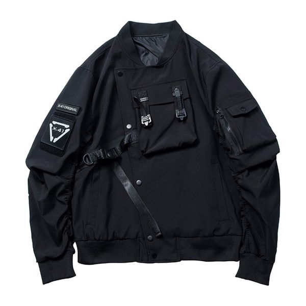 techwear black hip hop punk bomber jackets coats men japanese streetwear cotton oversized long sleeve casual male outerwear 211217, Black;brown
techwear black hip hop punk bomber jackets coats men japanese streetwear cotton oversized long sleeve casual male outerwear 211217, Black;brown