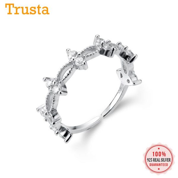 cluster rings trustdavis authentic 925 sterling silver fashion dazzling bowknot cz open finger ring for women jewelry ds2646, Golden;silver
cluster rings trustdavis authentic 925 sterling silver fashion dazzling bowknot cz open finger ring for women jewelry ds2646, Golden;silver