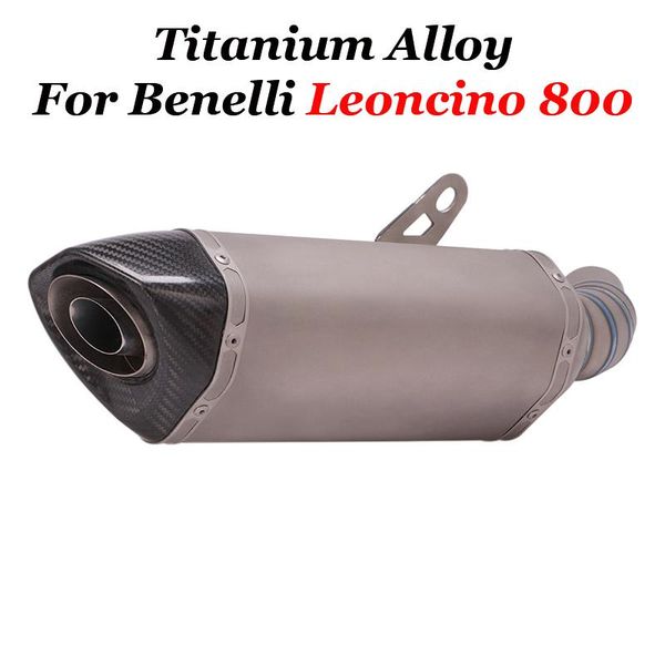 motorcycle exhaust system titanium alloy slip on for benelli leoncino 800 gp escape modify middle link pipe carbon fiber muffler
motorcycle exhaust system titanium alloy slip on for benelli leoncino 800 gp escape modify middle link pipe carbon fiber muffler