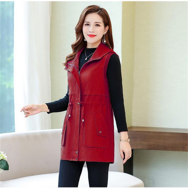 women's vests spring autumn vest women hooded coat mid-length sleeveless jacket elegant female plus size slim waistcoat outerwear, Black;white
women's vests spring autumn vest women hooded coat mid-length sleeveless jacket elegant female plus size slim waistcoat outerwear, Black;white