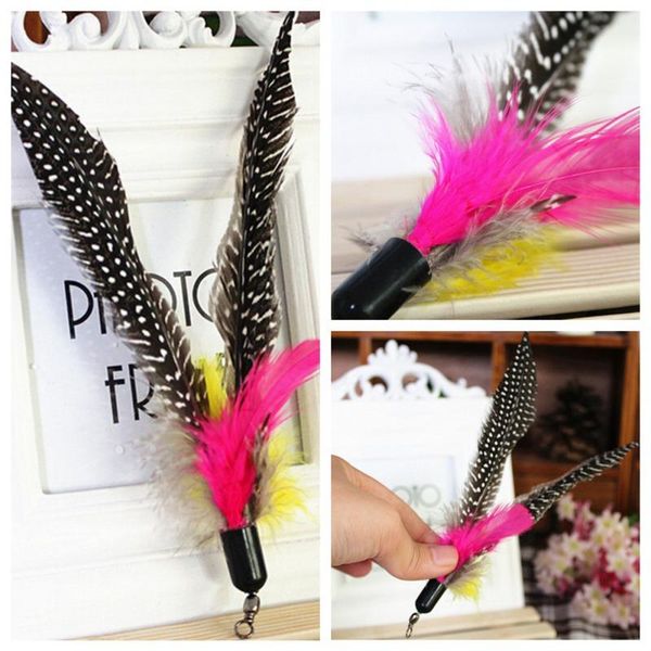 pet cat supplies interactive toys replacement feather with bell toy refill for kitten and large cats
pet cat supplies interactive toys replacement feather with bell toy refill for kitten and large cats