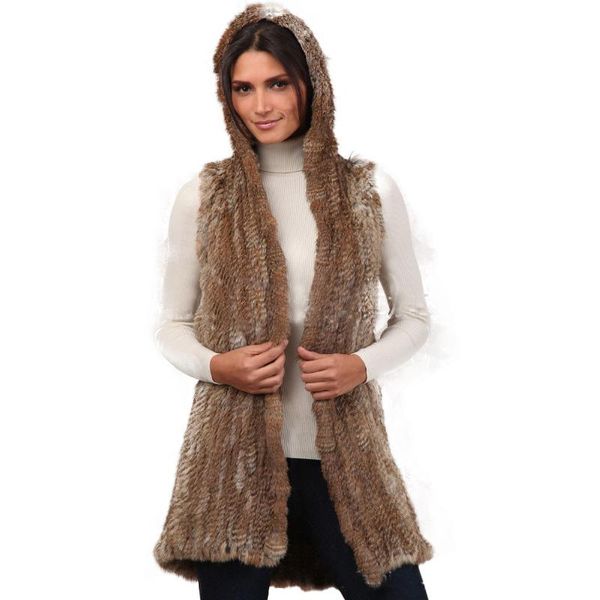 women's vests chaleco largo mujer european female fur coat body warmer knitted gilet long hooded vest womens chaqueta sin mangas, Black;white
women's vests chaleco largo mujer european female fur coat body warmer knitted gilet long hooded vest womens chaqueta sin mangas, Black;white