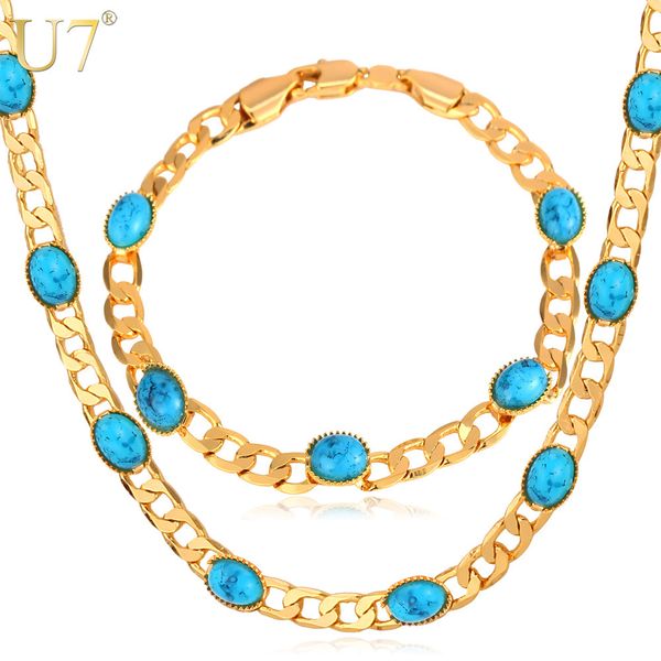 u7 blue stone jewelry trendy gold color turkey women's earrings necklace set whole s587, Silver
u7 blue stone jewelry trendy gold color turkey women's earrings necklace set whole s587, Silver