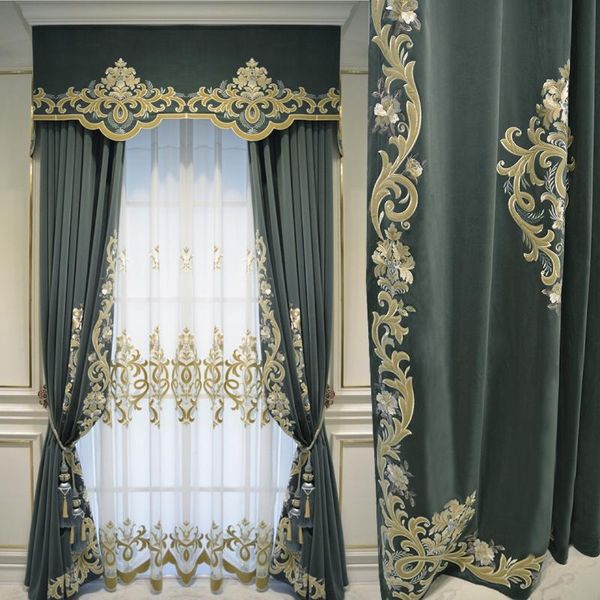 customized high-end atmosphere european flannel embroidered curtain living room villa luxury fabric curtains & drapes
customized high-end atmosphere european flannel embroidered curtain living room villa luxury fabric curtains & drapes