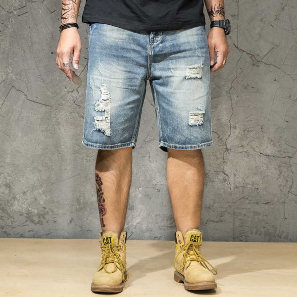 men's shorts plus size 40 42 44 ripped vintage short fashion casual straight cotton denim male brand clothes uhch, White;black
men's shorts plus size 40 42 44 ripped vintage short fashion casual straight cotton denim male brand clothes uhch, White;black