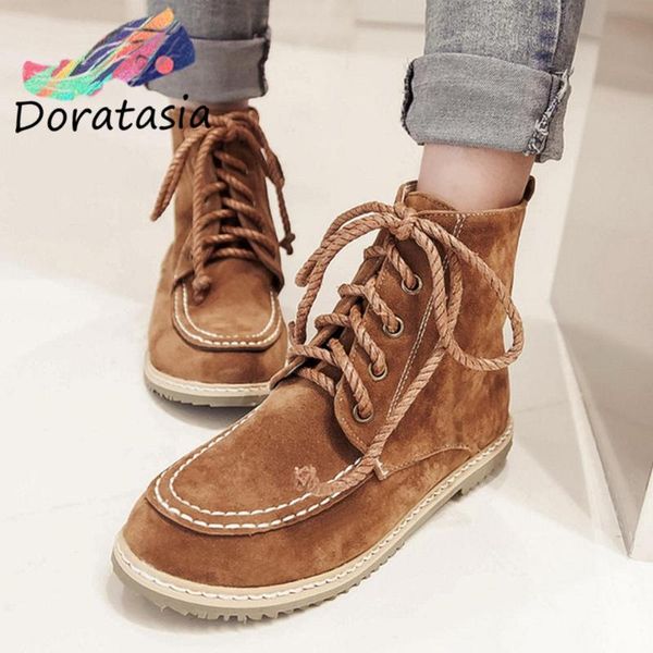 boots doratasia women solid lace up round toe ankle shoes casual work safety fluffy winter, Black
boots doratasia women solid lace up round toe ankle shoes casual work safety fluffy winter, Black