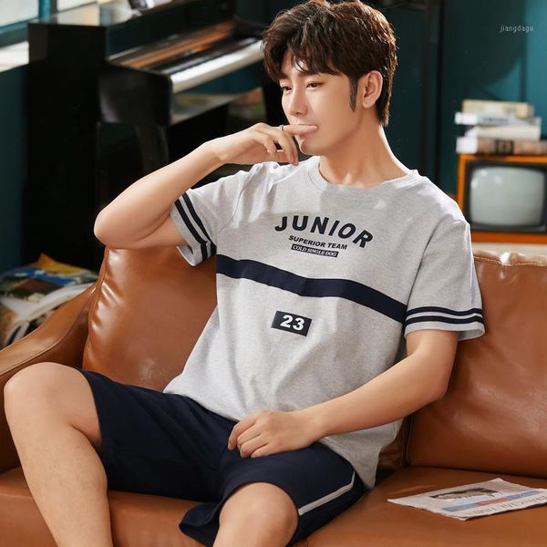 men's sleepwear short sleeve shorts summer pajamas casual simple home wear youth loose sports suit pijama hombre verano, Black;brown
men's sleepwear short sleeve shorts summer pajamas casual simple home wear youth loose sports suit pijama hombre verano, Black;brown