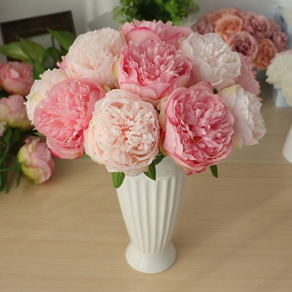 decorative flowers & wreaths 5 heads artificial peony bouquet diy silk flower bridal for home wedding decoration
decorative flowers & wreaths 5 heads artificial peony bouquet diy silk flower bridal for home wedding decoration