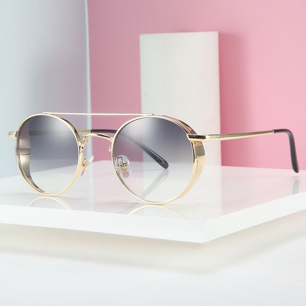 luxury personality double beam punk metal sunglasses men and women brand designer color sun glasses uv400 with box, White;black
luxury personality double beam punk metal sunglasses men and women brand designer color sun glasses uv400 with box, White;black