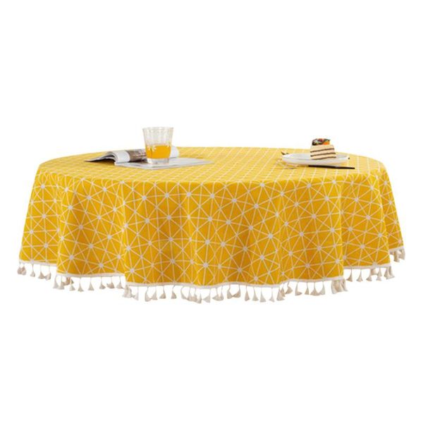 table cloth round tablecloth with tassel geometric cotton linen reusable multipurpose dining room protective cover simple for kitchen
table cloth round tablecloth with tassel geometric cotton linen reusable multipurpose dining room protective cover simple for kitchen