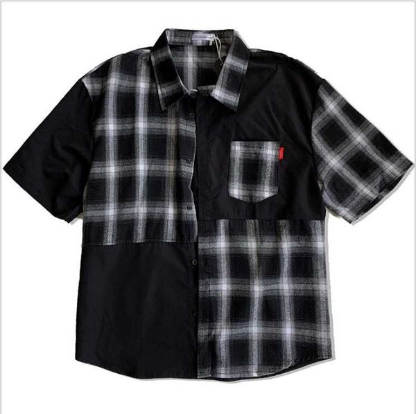 men's casual shirts 2021 summer sewing allo shirt short-sleeved retro hong kong port wind brand, White;black
men's casual shirts 2021 summer sewing allo shirt short-sleeved retro hong kong port wind brand, White;black