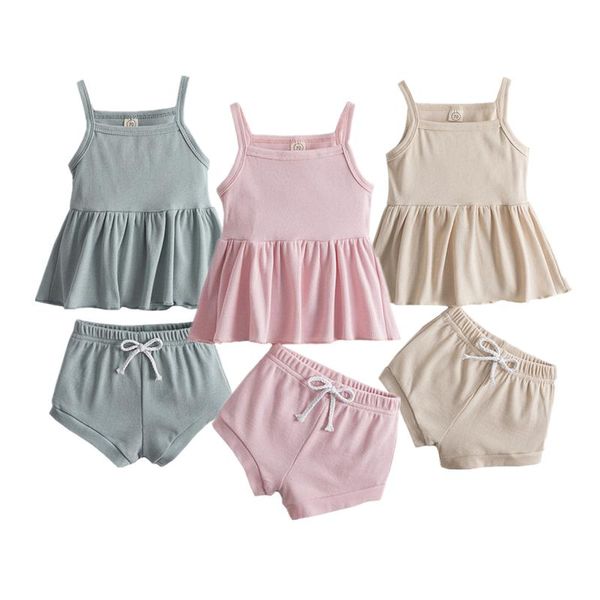 baby girls summer clothes candy color sling vest and shorts pants 2pcs toddler boys infant clothing outfit sets, White
baby girls summer clothes candy color sling vest and shorts pants 2pcs toddler boys infant clothing outfit sets, White