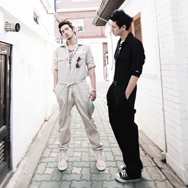 men's tracksuits trendy romper overalls jumpsuit men casual khaki black spring autumn fall mens fashion one piece clothes pants suits, Gray
men's tracksuits trendy romper overalls jumpsuit men casual khaki black spring autumn fall mens fashion one piece clothes pants suits, Gray