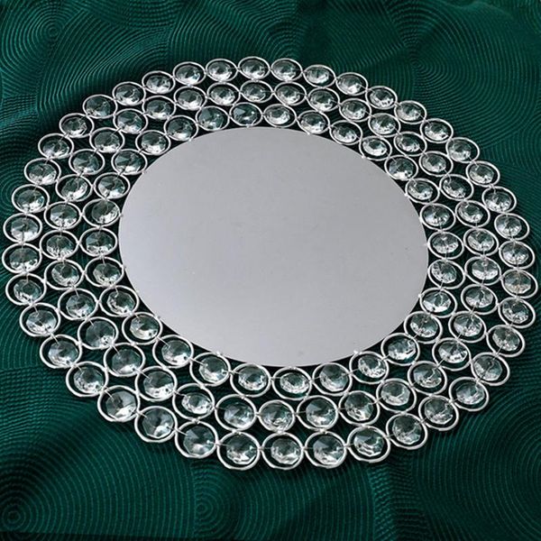 1pcs/lot 30cm gold/silver metal charger- plates with crystal beads for dinner or el dishes &
1pcs/lot 30cm gold/silver metal charger- plates with crystal beads for dinner or el dishes &