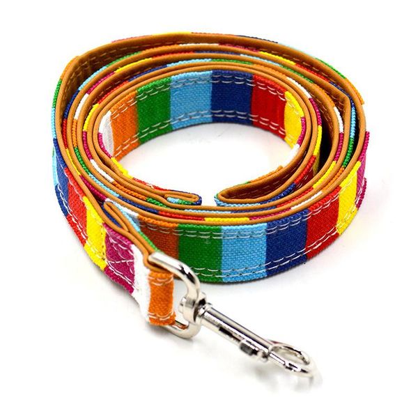 dog collars & leashes colorful canvas+ pu leather pet leash lead small medium sized walking s l 2.5*120cm
dog collars & leashes colorful canvas+ pu leather pet leash lead small medium sized walking s l 2.5*120cm