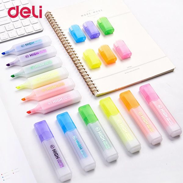 highlighters deli classic 6pcs colored oblique highlighter marker pens with invisible ink for school kid office sign supply scribble pen set, Black;red
highlighters deli classic 6pcs colored oblique highlighter marker pens with invisible ink for school kid office sign supply scribble pen set, Black;red