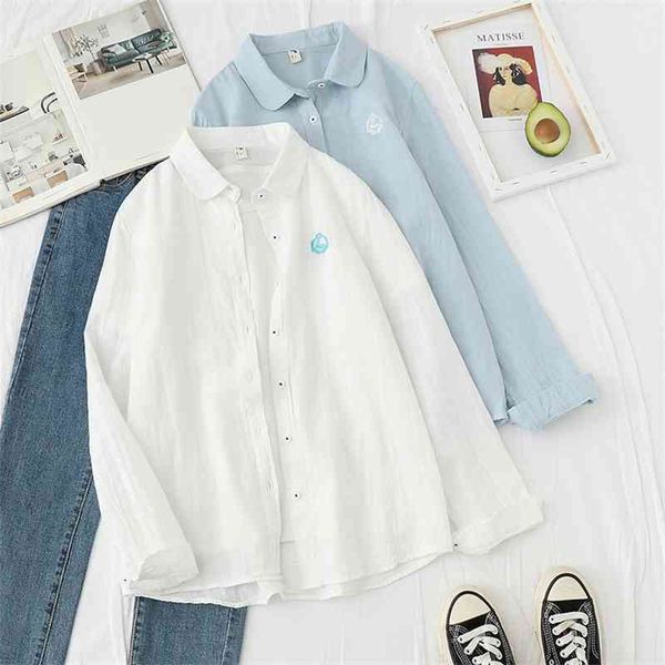 h.sa women blouses factory sale loose style long sleeve swan embroidery casual shirts white ol blusa summer 210417
h.sa women blouses factory sale loose style long sleeve swan embroidery casual shirts white ol blusa summer 210417
