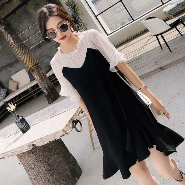 summer wave point chiffon splicing fishtail dress women's foreign style slim age reducing hepburn small black, Black;gray
summer wave point chiffon splicing fishtail dress women's foreign style slim age reducing hepburn small black, Black;gray