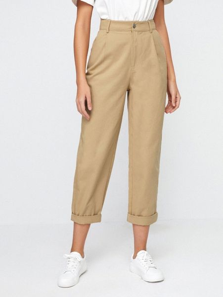 buttoned detail pants 61lh#, Black;white
buttoned detail pants 61lh#, Black;white