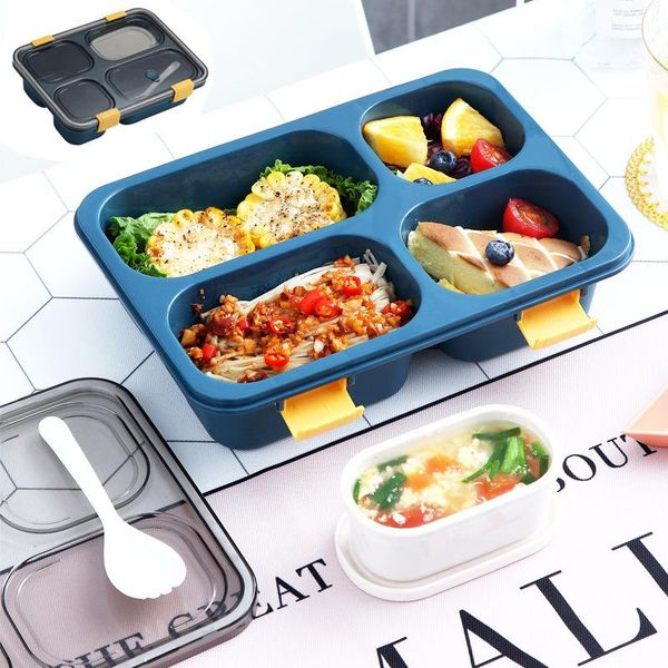 dinnerware sets 4 grids lunch box stainless steel leak-proof bento boxes with compartments kids travel picnic container protable tablew
dinnerware sets 4 grids lunch box stainless steel leak-proof bento boxes with compartments kids travel picnic container protable tablew