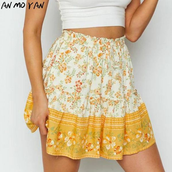skirts refreshing and fashionable summer high waist skirt bohemian ethnic style lotus leaf print women elastic, Black
skirts refreshing and fashionable summer high waist skirt bohemian ethnic style lotus leaf print women elastic, Black