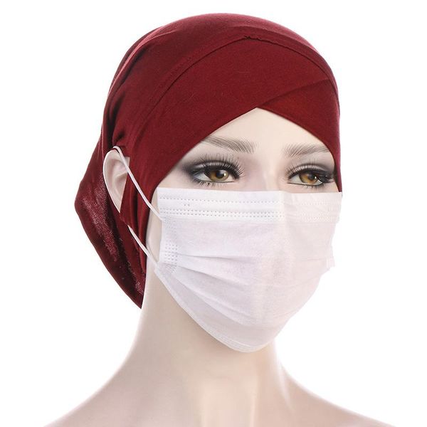 beanie/skull caps forehead cross hat breathable ethnic baotou bandana cap fashion muslim hijab women solid color turban with pierced ears, Blue;gray
beanie/skull caps forehead cross hat breathable ethnic baotou bandana cap fashion muslim hijab women solid color turban with pierced ears, Blue;gray