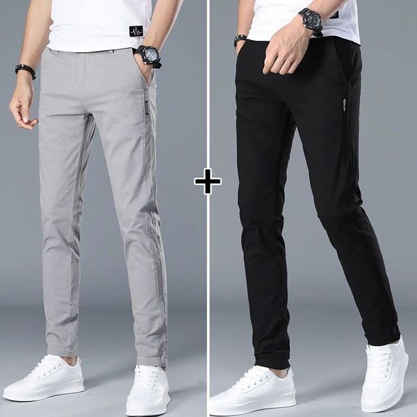 ultra summer thin men's casual pants loose korean fashion straight ice sports, Black
ultra summer thin men's casual pants loose korean fashion straight ice sports, Black