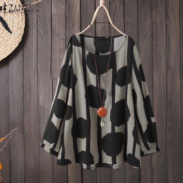 women's blouses & shirts blouses elegant polka dot spring printed blouse casual long sleeve blusas female o neck tunic plus size to a1, White
women's blouses & shirts blouses elegant polka dot spring printed blouse casual long sleeve blusas female o neck tunic plus size to a1, White