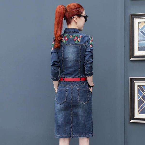 casual dresses sleeved autumn long spring denim dress women 2021 boutique fashion female belt slim clothing office lady cowboy, Black;gray
casual dresses sleeved autumn long spring denim dress women 2021 boutique fashion female belt slim clothing office lady cowboy, Black;gray