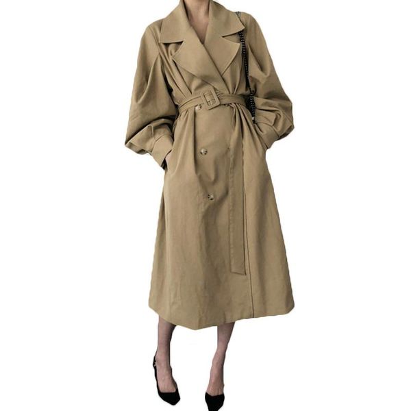 women's trench coats casual women long coat 2021 spring autumn double breated oversize lady streetwear korean outwear windbreaker b24, Tan;black
women's trench coats casual women long coat 2021 spring autumn double breated oversize lady streetwear korean outwear windbreaker b24, Tan;black