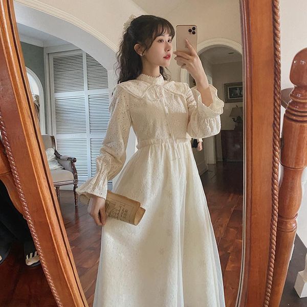 casual dresses all-matching artistic mode ed as female fairies 2021 spring waist slimming french bow long, Black;gray
casual dresses all-matching artistic mode ed as female fairies 2021 spring waist slimming french bow long, Black;gray