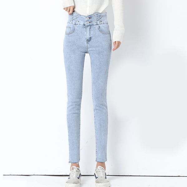 women's jeans elastic women high waist fashion lace up spring skinny denim pencil pants korean slim pure cotton ladies blue jean 2
women's jeans elastic women high waist fashion lace up spring skinny denim pencil pants korean slim pure cotton ladies blue jean 2