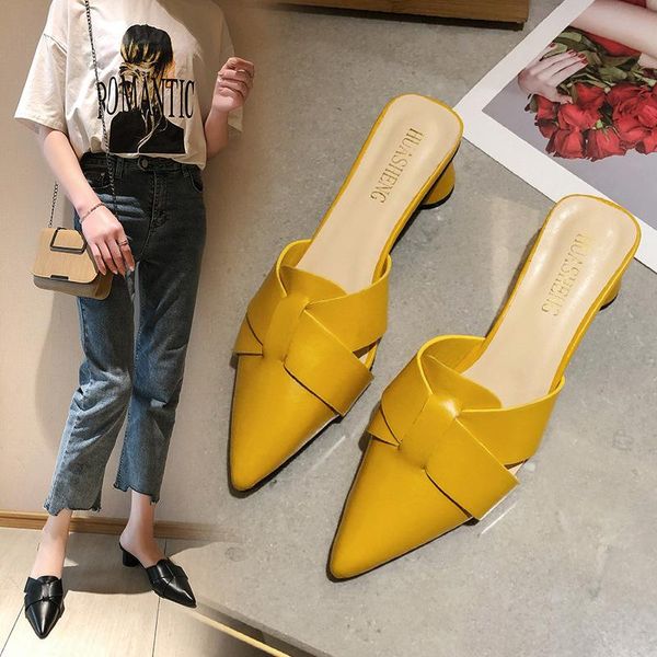 sandals 2021 fashion pointed baotou slipper women classic round heel summer beach outdoor flip-flops, Black
sandals 2021 fashion pointed baotou slipper women classic round heel summer beach outdoor flip-flops, Black